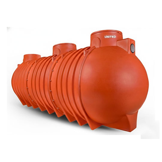 Type 2H1C (17,500 Litres) UNITED Polyethylene Septic Tank